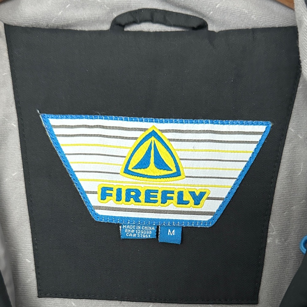 Firefly Men's Striped Black and Gray Ski Jacket - Picture 2 of 10